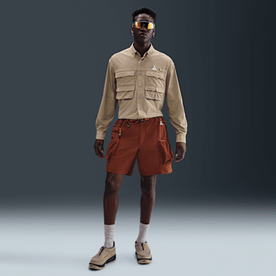 Nike ACG Snowgrass AOP Cargo Shorts Light Bone/Iron Ore